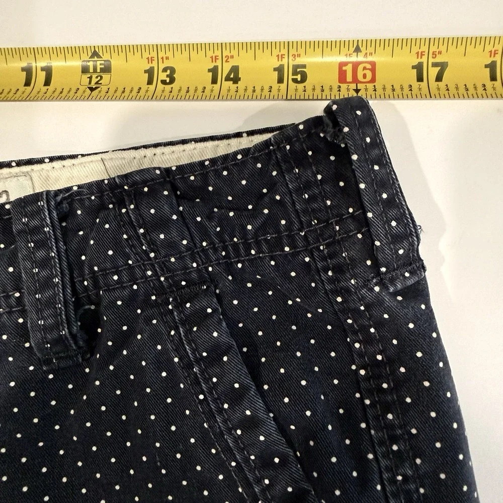 Abercrombie & Fitch Mens 32 Polka Dot Chino Shorts Navy Blue White 100% Cotton⁠